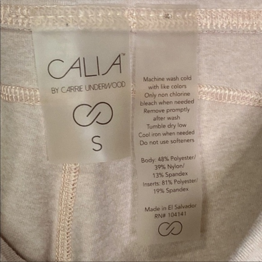 Calia Filament Capris Blush Peach Whip Heather Leggings View 6